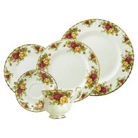 Royal Albert Old Country Roses Bone China 5 Piece Place Setting, Service for 1 RAL1022